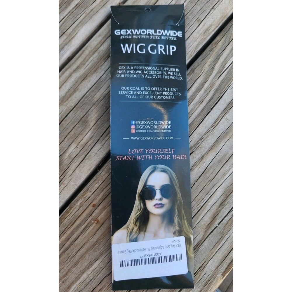 GexWorldwide GEX Wig Grip Band Flexible Velvet Scarf Head Hair Band Dark